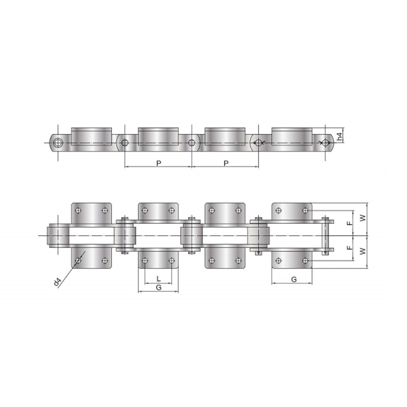 Conveyor Chain with attachment ( M Series )